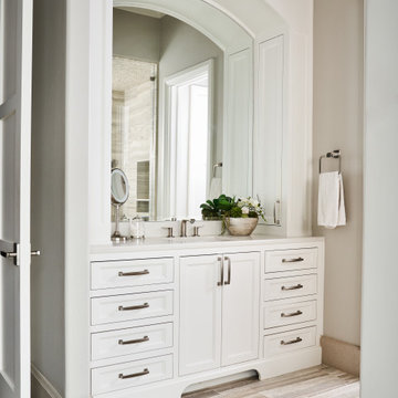 English Transitional Master Bathroom
