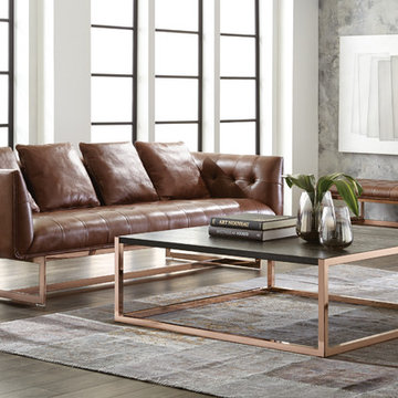 Sunpan Matisse Sofa and Baxter Coffee Table