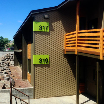 modern house numbers - customer photo