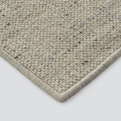 Maycomb Wool Blend Flatweave Rug, Mist - Area Rugs