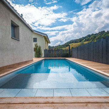 Piscine Inox et bain de soleil