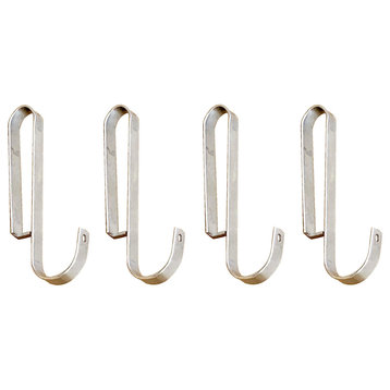 Utensil Clip Hooks - (Set of 4), Flat Bar