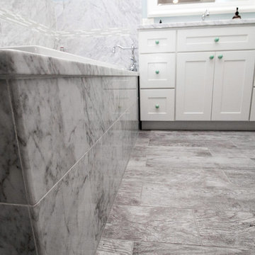 Quaint "Carrerra" Master Bathroom