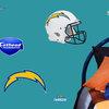 NFL San Diego Chargers Wall Graphics 4pc Teammate Stickers
