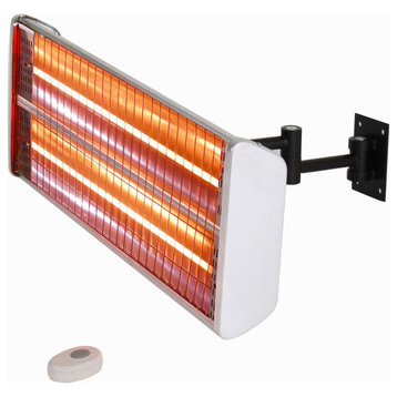 Infrared Electric Outdoor Heater, Wall Mounted