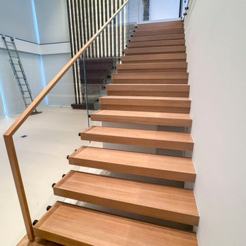 Project #126 | Contemporary Staircases with Integrated LEDs & Glass Railing