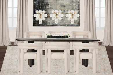 Trendy dining room photo in Los Angeles