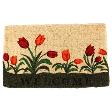 Welcome Tulip Natural 1" Thick Doormat