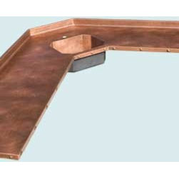 Copper Top  |  Handcrafted Metal - Kitchen Countertops