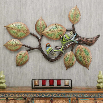 Decorative Birds On Tree Wall Art