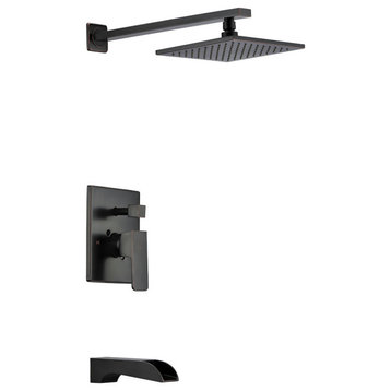 ANZZI Mezzo Series 1-Handle 1-Spray Tub and Shower Faucet