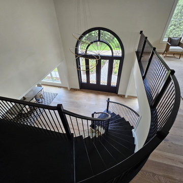 Project #130 | Curved Staircase with Wraparound Balcony
