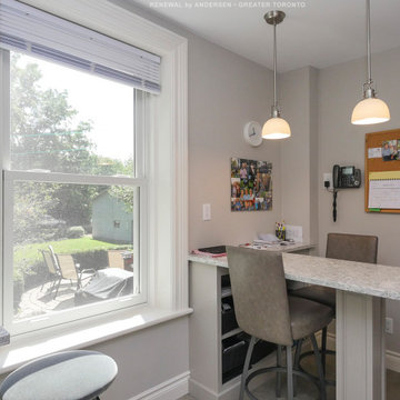 New White Window in Terrific Work Space - Renewal by Andersen Greater Toronto, O