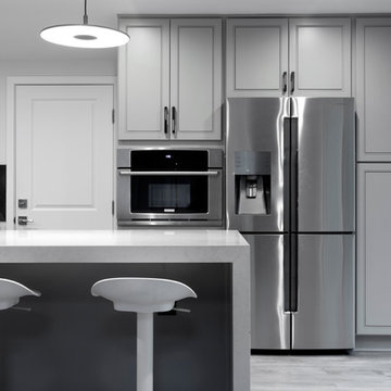 Modern grand kitchen in Woodland Hills CA