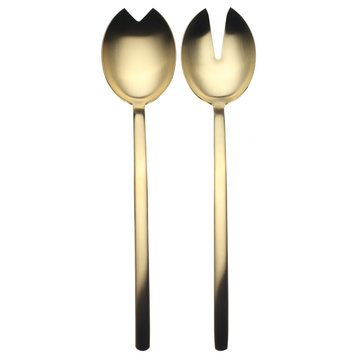 Salad Servers, Fork and Spoon, Due, Ice Oro