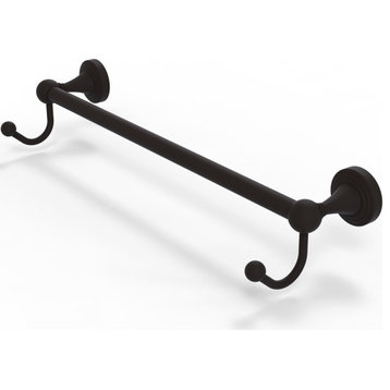 Sag Harbor 24" Towel Bar with Integrated Hooks, Oil Rubbed Bronze