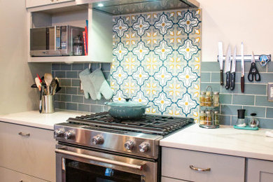 Example of a trendy kitchen design in Philadelphia