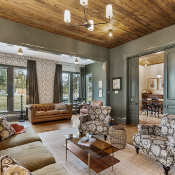 Cozy Family Room Remodel with Rustic Charm and Modern Comfort
