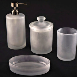 Angus Glass Bathroom Accessory Sets - Products