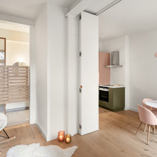 Oliv küsst Rosé auf 25 sanierten Quadratmetern in München
