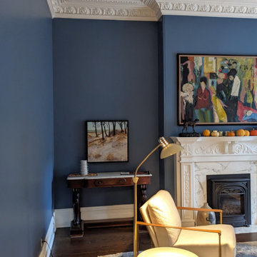Living room design in Westmount