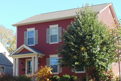 Inspiration for a craftsman exterior home remodel in Columbus