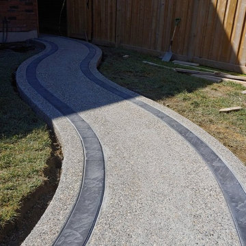 Exposed aggregate project in Caledon