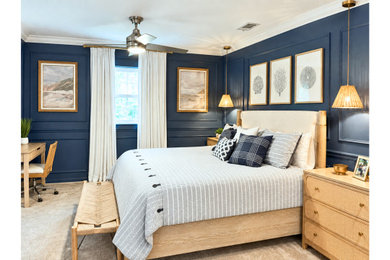 Inspiration for a coastal kids' room remodel in Dallas