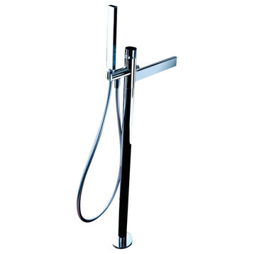 Daria Luxury Designer Bathroom Faucet, Chrome, Without pop-up drain