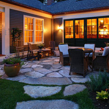 outside deck/paver garden