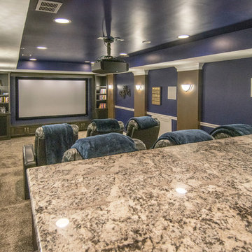 Full Basement Finishing with Wine Room