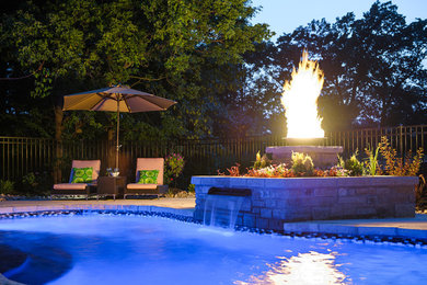 Pool - eclectic pool idea in St Louis