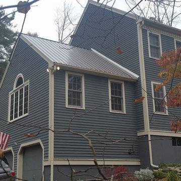 Corrugated Metal Roofing in Burnished Slate