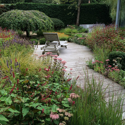 Contemporary Deck by Lucy Willcox Garden Design