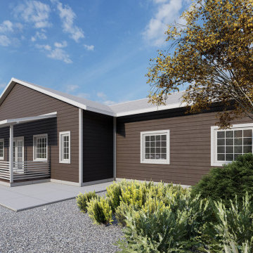 Barndominium House Plan – 2-Bedroom Rustic-Modern Haven