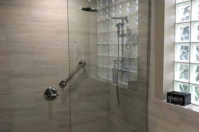 Frameless Glass Walk-In Shower Panel
