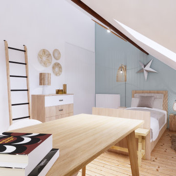 2 chambres en sous pente