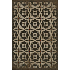 Spicher and Company Vintage Vinyl Floor Cloths Anna's Garden Modern Area  Rugs