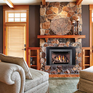 Warm Stone Fireplace - American Hearth