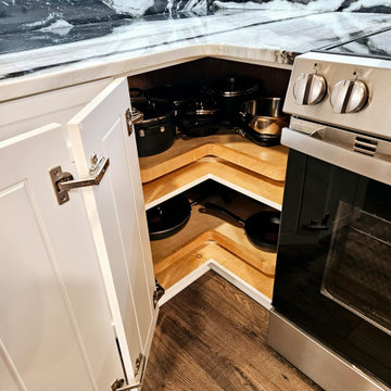 Modern Kitchen Remodel Done With New Classic White Cabinets