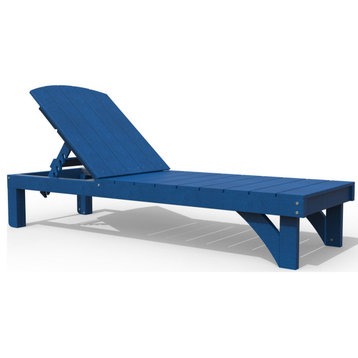 Poly Lumber Coastal Lounge, Blue