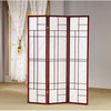 Benzara BM159229 Classic 3 Panel Wooden Folding Screen, Brown
