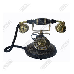 EMBOSSED BLACK TELEPHONE - Home Electronics