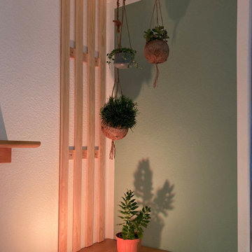 Ecke Wohnwand gestaltet