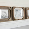 Cornerblock Frame, Frontier Series, 18"x18", Pecan - Distressed