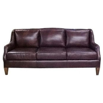 Leather Sofa  Top Grain Leather  Wood  Hand-Crafted  Custom Op