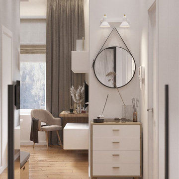 Compact 2-bedroom Apartment 37 sq.m in Scandinavian Style