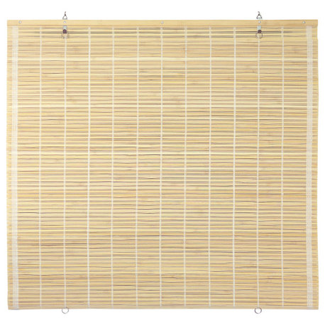 Bamboo Cordless Window Shade, Natural, 72" W