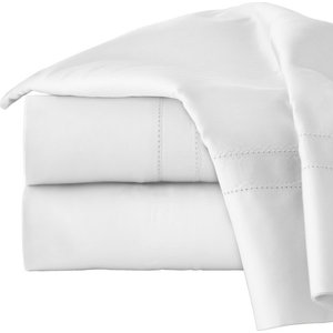 Pointehaven 620TC Long Staple Cotton Pillow Cases Pair King White 