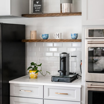Stunning Two-Tone Transitional Kitchen Remodel Done With New Cabinets